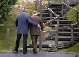 Putin visits Bush family