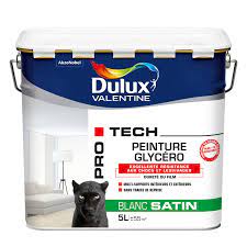 Très bonne résistance aux intempéries. Peinture Dulux Valentine Pro Tech Glycero Blanc Satine 5 L Leroy Merlin