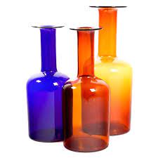set of 3 xxl holmegaard gulvases by otto brauer 1stdibs com gorgeous glass vases for sale mid century glass