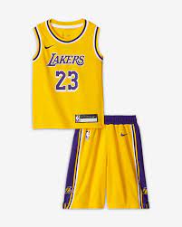 The los angeles lakers are an american professional basketball team based in los angeles. Los Angeles Lakers Replica Nike Nba Trikot Set Fur Jungere Kinder Jungen Nike Be
