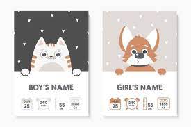 a set of children s posters height wei premium vector freepik vector baby heart card children in 2021 baby boy background happy kids kids doodles