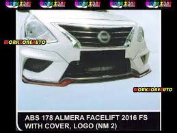 Big size nissan almera sport rims with low profile tyres. Af67 Nissan Almera Facelift 2016 Nismo 2 Abs Bodykit Fullset With Logo Cover Abs178 Abs23 Abs179