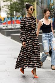 Priyanka Chopra Spring 2019 New York Maxi Dress Fashion Outfit Inspirations