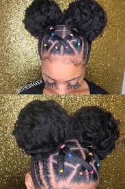 Professional outfit suits best with this hairstyle along with a light make up. 40 Easy Rubber Band Hairstyles On Natural Hair Worth Trying Coils And Glory Natural Hair Styles Easy Kids Curly Hairstyles Hair Ponytail Styles