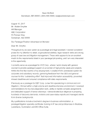Stevens & associates, a national career management and outp. Free Paralegal Cover Letter Template Example On Resumethatworks Com
