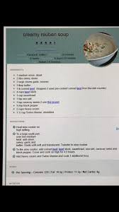 Creamy Ruben Soup Ruben Soup Soup Wine Recipes