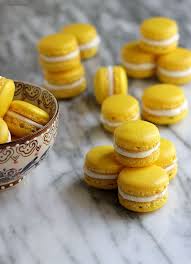 Handmade Pride Refreshing Desserts Lemon Macarons Food