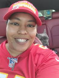 Enjoying a Blue Moonpie at the Kansas City Stadium