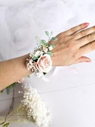 Pale Pink Wrist Corsage Blush Bridesmaids Corsage Flower Etsy In 2020 Corsage Wedding Bridesmaid Corsage Blush Pink Weddings