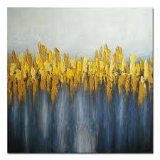Download yellow abstract images and photos. Original Hand Paint Canvas Oil Painting Wall Art Home Decor Abstract Gray Yellow Ebay