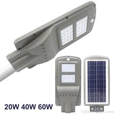 2020 Integrated Solar Led Street Light 20w 40w 60w Radar Motion Sensor Optically Controlled Wall Lamp For Small Town Village Street Lighting From Ledlights Veanda 13 16 Dhgate Com