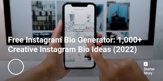 Instagram bio maker by tucktools is an online tool that allows you to generate random, catchy, and attractive bio based on your preferences. Free Instagram Bio Generator 1 000 Creative Instagram Bio Ideas