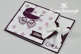 Stampin Up Babykarte Something For Baby Babys First Spruch Reif Age Awareness Anhangerstanze Born2stamp Heike Vass