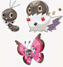Scatterbug Spewpa Vivillon 664 666 Evolutions Pokemon Pokemon X Cards Spewpa is the pokemon whish has one type (bug) from the 6 generation. scatterbug spewpa vivillon 664
