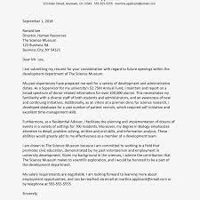 Cover Letter Example For A Museum Job
