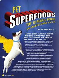 Top 10 People Foods You Should Be Feeding Your Pet From Petplan Pet Insurance Veterinary Advisory Board Member Dr Ernie Ward Pet Food Animals Your Pet Pets