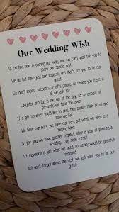 12 Unique Wedding Invitation Wording Money Instead Of Gifts Photos Wedding Gift Poem Wedding Poems Honeymoon Fund