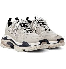Beige Triple S Mesh Nubuck And Leather Sneakers Balenciaga Leather Sneakers Men Sneakers Leather Sneakers