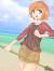 Cute Anime Girl With Short Orange Hair