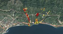 Image of Montecito mudslide map