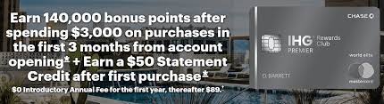 Check spelling or type a new query. Expired Chase Ihg Premier 140 000 Points 50 Signup Bonus With 3 000 Spend Af Waived Ends 1 13 21 Doctor Of Credit