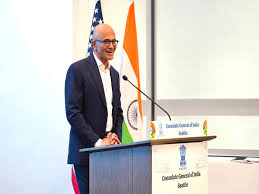 Microsoft CEO Satya Nadella addresses “IDEAS4INDIA”: Indian American tech CEOs forum hosted by CGI Seattle
