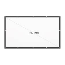 This calculator helps converting the size and dimension of a screen (in cm and inches) into each other. Abody 100 Inch Portable Hd Projector Screen 16 9 Projection Screen Foldable Thick Durable For Outdoor Home Theater Walmart Com Walmart Com