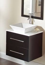 From pedestal sinks to undermount bathroom sinks, we offer the latest styles to transform any bathroom. The Floating Vanity And Square Vessel Sink Give This Bathroom Combo Such A Distinctive Moder Floating Bathroom Vanities Bathroom Vanity Best Bathroom Vanities