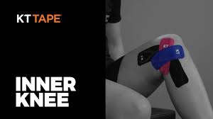 To tape your knee, you'll need to first place crossing strips on either side of your leg, framing your knee. How To Use Kinesiology Tape For Inner Knee Pain And Injury Kt Tape