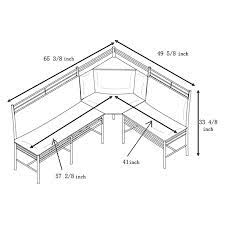 For more legroom, set the benches back a few inches and add a heel kick on the floor below the table overlap. 20 Corner Bench Dining Table Set The Urban Interior Dining Table With Bench Dining Table Setting Dining Table Bench Seat