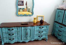 5 of the most beautiful teal paint colors on furniture. Turquoise French Provincial Furniture The Weekend Country Girl