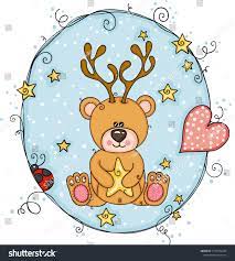 illustration with teddy bear deer horns corne de cerf ours en peluche coloriage bugatti facile