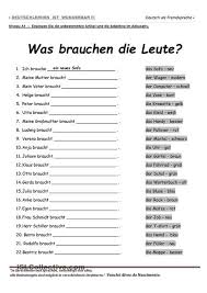 A1 Was Brauchen Die Leute Deutsch Lernen Deutsch Als Fremdsprache Lernen