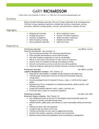 Warehouse Associate Resume Examples Created By Pros Myperfectresume