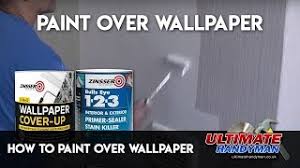 Check spelling or type a new query. How To Paint Over Wallpaper Youtube