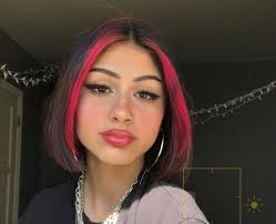 Black Ombre Red Lace Front Wigs Aesthetic Hair Hair Color Streaks Hair Streaks