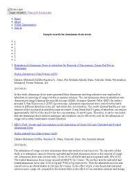 Specification of cpc 10 s. Aluminium Dross Waste Topics By Science Gov Aluminium Adsorption