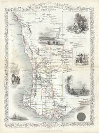 1851 Tallis And Rapkin Map Of Western Australia Australia Map Swan River Australian Maps