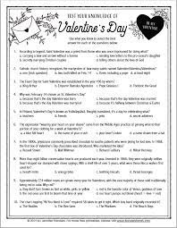 Get valentine's day ideas for your family and loved ones. Valentine S Day Quiz Free Printable Flanders Family Homelife