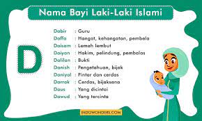 Nama bayi dari huruf d menurut islam. 999 Ide Nama Bayi Laki Laki Islami Dan Artinya Lengkap A Z