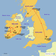 Map of scotland showing major cities, terrain, national parks, rivers, and surrounding countries with international borders and outline maps. Stepmap England Scotland And Ireland Landkarte Fur Europe