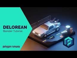 Back To The Future Delorean Blender 2 8 Low Poly Isometric Modeling Tutorial Youtube 3d Modeling Tutorial Blender Low Poly