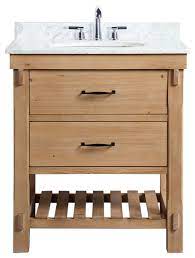 H single vanity in natural with marble vanity top in jazz white with white basin by bellaterra home manhattan 36 in. Marina 30 Bathroom Vanity Driftwood Finish Transitional Bathroom Vanities And Sink Consoles By Ari Kitchen Bath Houzz