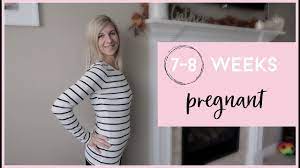7 8 Weeks Pregnant W Twins Morning Sickness Ultrasound Heartbeats More Bleeding Belly Shot Youtube