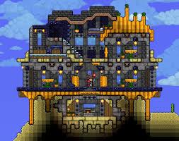 Terraria comfy build's comp 5. This Is My New Npc Houses With Infinite Housing Build In I Only Used Materials I Ve Had In My Chests Terrarium Terraria House Ideas Building