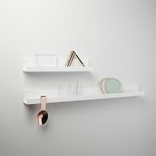 Shop Piano White Wall Shelf 24 Quot Super Chic White Lacquered Ledge With Upturned Edges And Slim Silhouette Suspen White Wall Shelves Wall Shelves Shelves