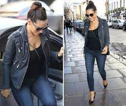 News Marie Claire Kelly Brook Biker Chic Fashion