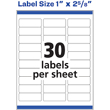 You can import it to your word processing software or simply print it. Avery 5160 Laser Address White Labels Office Depot