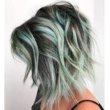 Chocolate Chip Mint Behindthechair Com Hair Styles Mint Hair Green Hair