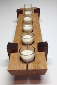 Wooden Candle Holder Table Center Piece Dimensions 5 X Etsy Wooden Candle Holders Wood Candle Holders Wooden Candles